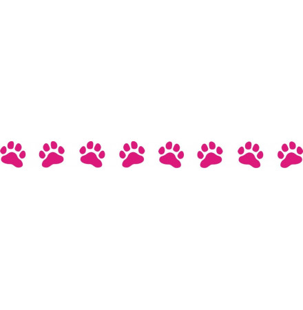 Stickers Bande 8 Pattes 60cm X 5.7cm Rose