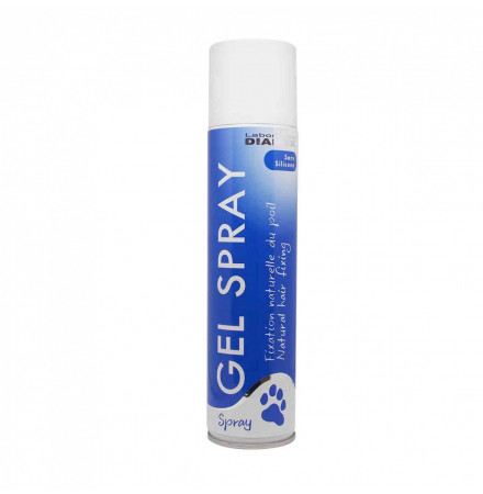 Diamex Gel Spray 400 Ml, soin du poil pour chien. A utiliser en expo ou en concours canin. Maintien longue durée