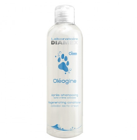 Diamex Apres Shampooing Oleogine 250 Ml. Shampooing pour chien. A l'huile de coco Bio. Nourrit le poil en profondeur.