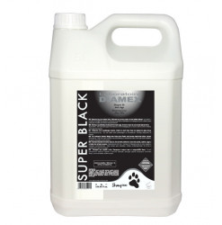 Diamex Shampooing Super Black 5l. Shampooing pour chien à poil noir. Ravive la couleur du pelage.