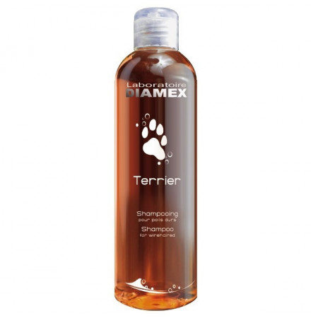 Diamex Shampooing Terrier 250 Ml. Shampooing pour chien. Spécial terriers. Pour poil dur.