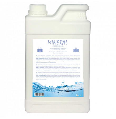 Mineral Baume 1l. Après-shampooing démêlant pour chien. Aux minéraux essentiels. Hydrate et lisse le poil.