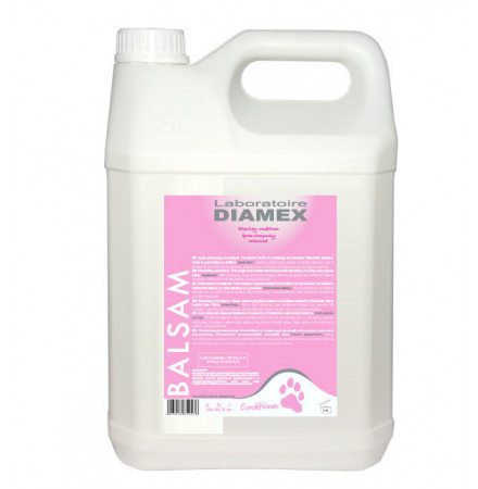 Diamex Apres Shampooing Balsam 5l. Après shampooing pour chien. Rend le poil doux et soyeux