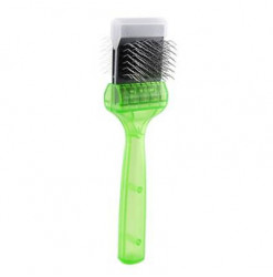 Activet Brosse Poochs Soft Verte Simple. Matériel de toilettage