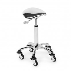 Tabouret excentric silver