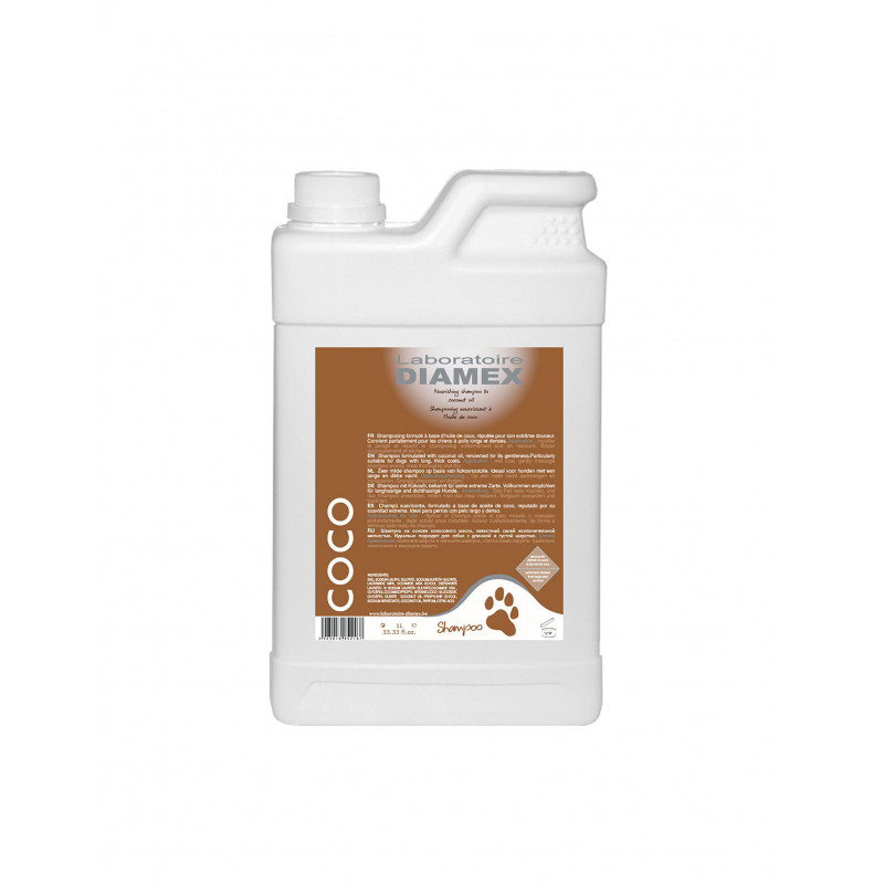 Shampooing pour chien à poil long COCO 1L de la marque Diamex - Pet's  concept