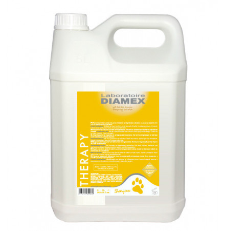 Diamex Shampooing Therapy 5L. Shampoing pour chien antichute. Nouveau produit