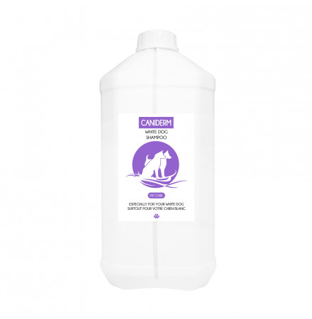 CANIDERM - White Dog Shampoo 5L - Nouvelle Formule