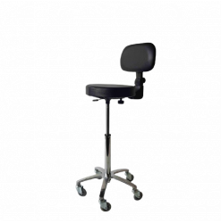 T2G tabouret à dossier noir