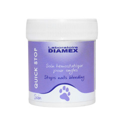 Diamex Quick Stop 15 Gr, soin des ongles, permet d'arrêter rapidement le saignement de l'ongle du chien