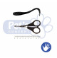 Mikki Ciseaux Ear & Face Bout Rond 10cm; Ciseaux professionnels de toielttage