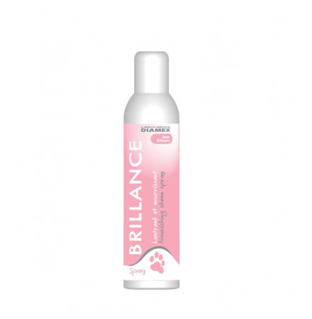 Diamex Spray Brillance 150ml. Soin du poil pour chien. Apporte brillance au poil. séchage rapide.