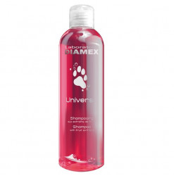 Diamex Shampooing Universel Fruits 250ml. Shampooing pour chien. Pour chiens à poils courts. Aux extraits de fruits.