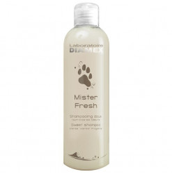 Diamex Shampooing Mister Fresh 250 ml. Shampooing pour chien. Neutralise les odeurs fortes. Shampooing parfum odeur Marine.