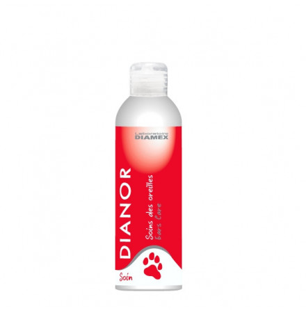 Diamex Dianor 1/2 Gras 200 Ml. Soin des oreilles pour chien. Prévient les infections.